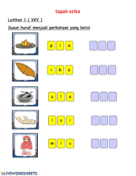 Bulat dan warnakan jawapan yang nama: Tapak Erika Vkv Latihan 1 Worksheet