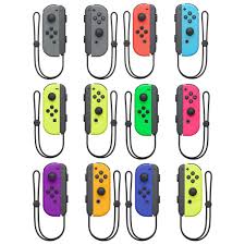 Геймпад pdp little wireless controller для nintendo switch. Nintendo Switch Joy Con 2er Set In Grau Neon Blau Rot Grun Pink Gelb Auswahl Ovp Ebay