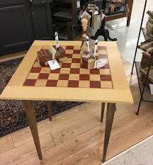 Chess Board Side Table Chess Table Hardwood Table Table