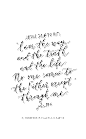 Calligraphy By Jennifer Bianca Inspiration Print Quote Printable
