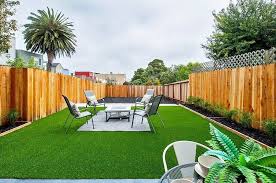 A faux grass rug is always greener. Artificial Grass Ultimate Design Ideas Guide Grass Patio Backyard Artificial Grass Installation