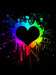 Background dan animasi bergerak ppt terbaru 2015. Cute Rainbow Heart Black Background Novocom Top