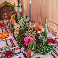 Mexican themed dinner party image and description. How To Throw A Mexican Themed Dinner Party And Impress All Your Pals Instyle Uk Dinner Party Themes Mexican Party Theme Mexican Dinner Party