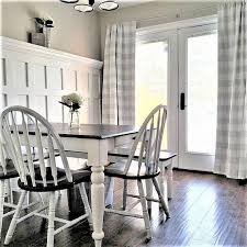 Black And White Buffalo Check Kitchen Curtains Light French Gray And White Buffalo Check Curtains Rod Etsy Buffalo Check Curtains Check Curtains French Country Living Room