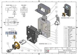 3d Model Latch Assembly Case Study 2007 On Behance Muhendislik 3d Cizimler Makine Muhendisligi
