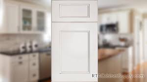 Malibu nickel is a full overlay kitchen cabinet line in a light grey color. Malibu Blanc Pre Assembled Kitchen Cabinets