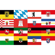 Amtlich verwendet, tragen sie immer das wappen, jedoch darf auch die bevölkerung flaggen mit wappen verwenden. Alle 16 Bundeslander Stock Flaggen Im Set Deutschland 49 90