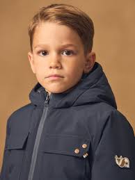 Parka 3 en 1 bleu foncé Garçon