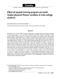 pdf effect of squash program
