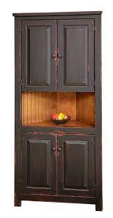 Ideal for your country or farmhouse kitchen, this corner cabinet Country Kitchen Cupboards And Hutches Rustic Corner Cabinet Pantry Country Kitchen Cottage Fu Rustic Corner Cabinet Country Kitchen Designs Cottage Furniture