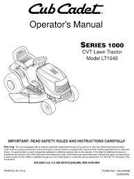 We have the following cub cadet gtx 1054 manuals available for free pdf download. Cub Cadet Lt1040 Operator S Manual Pdf Download Manualslib