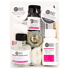 Beauty Secrets 4 In 1 Acrylic Extension System Is Great For New Acrylic Users As Well As Seasoned Experts Acrylic Nail Kit Beauty Secrets Acrylic Nail Powder