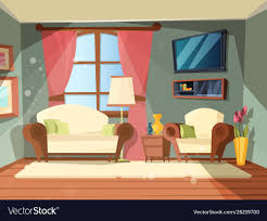 Luxury Room Premium Interior Living Room Vector Image On Vectorstock In 2020 Living Room Vector Living Room Clipart Wooden Living Room