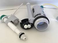 Adjustable Height Fill Valve and Dual Flush Valve for 2-inch 2 Piece  Toilets with Cable Controlled Lever Block - NuFlush