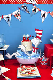 Cat In The Hat Inspired 3rd Birthday Party Birthday Party Printables Dr Seuss Birthday Party 3rd Birthday Parties
