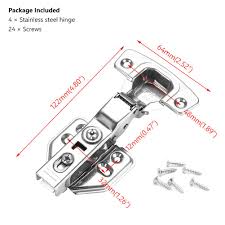 Choose from the highest quality materials to make your kitchen look as elegant as it feels. Buy 4pcs Soft Close 35mm Kitchen Cabinet Cupboard Hydraulic Door Hinges Stainless Steel Face Frame At Affordable Prices Free Shipping Real Reviews With Photos Joom