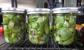 The Gardener Of Eden What S Canning Italian Farmhouse Pickled Green Tomatoes Green Tomato Recipes Pickled Green Tomatoes Tomato Recipes