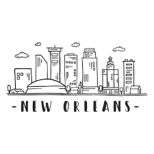 New Orleans Sky Scraper Skyline Sticker Ad Sponsored Affiliate Sky Sticker Skyline Orleans New Orleans Travel Diary Art Beautiful Easy Drawings