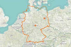 Rød, gul og svart tyskland kart, flagg av tyskland kart flagg av østerrike, tyskland, administrativ inndeling. Interrail I Tyskland Railcc