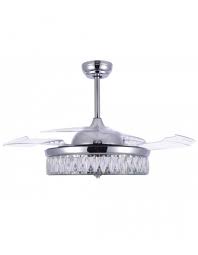 42 Midcentury Retractable Ceiling Fan Fandelier Fan And Light Combo Remote Bella Depot Ceiling Fan Decorative Ceiling Fans Ceiling Fan Chandelier