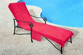 Lounge Chair Towel Chaise Cover With Pocket 100 Percent Cotton Terry Cloth Pool Lounge Chairs Patio Furniture Covers Sun Lounge Chair