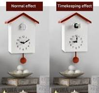 Pcapzz Cuckoo Clock Plastic Cuckoo Wall Clock With Bird Tweeting Sound  Hanging Bird Clock Battery Operated Cuckoo Clock Minimalist Cuckoo Clock ...