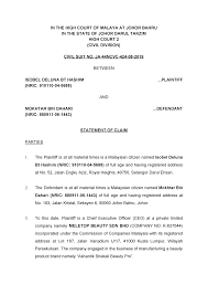 This lecture explains the basic concept of a statement of claim, it's purpose in a civil action in ontario and the rules to draft it.this lecture is taught. Statement Of Claim Studocu