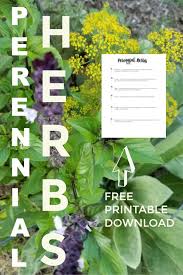 Free Herb Guide Perennial Herbs Garden Help Herbs