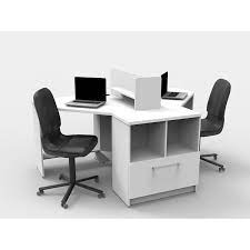 Halos Reception Collaboration Commercial Office 4 Piece Corner Desk White Corner Desk Home Office Furniture Sets Desk