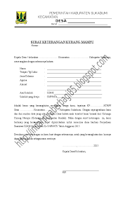 Demikianlah surat pernyataan ini dibuat dengan sebenarnya dan saya bersedia menerima segala. Doc Contoh Surat Keterangan Tidak Mampu Yaya Deui Academia Edu