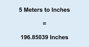 Convert 5 meters to inches. 5 Meters To What Is 5 Meters In Inches