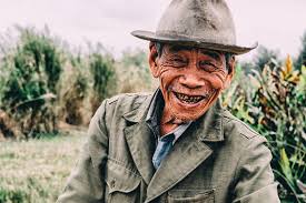 Vietnam Photography, Vietnamese Man, Elderly Vietnam Man Portrait, Beauty,  Hoi An, Old Man Smile Portrait, Fine Art, Travel, 8x12 Photo
