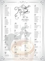 diy printable wedding or bridal shower single seating chart