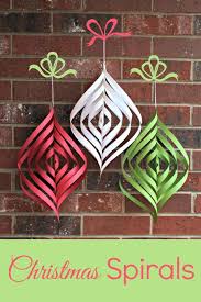 Diy Paper Christmas Spirals Happiness Is Homemade Cute Christmas Decorations Christmas Crafts Christmas Paper