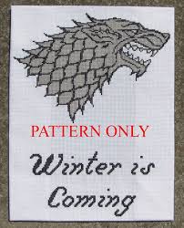 Cross stitch pattern map westeros game of thrones map instant download cross stitch pdf needlework embroidery stark arms digital 039. Stark Sigil And Words Game Of Thrones Cross Stitch Pattern Etsy Cross Stitch Games Cross Stitch Cross Stitch Patterns