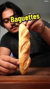 Here's how to make an amazing baguette that's good for sandwiches, toasts,  or just by itself. either way it be BUSSIN #baguette #bread here's the  recipe so you aren't wandering for it. 275g bread ...