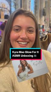 @Kyra-Mae ASMR unboxing 🔊 We love @GLOW FOR IT #asmr #fyp #unboxing  #beauty #skincare #viral