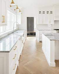 Dark grey kitchen with wood worktop ukc registration gold. White Kitchen With Wood Herringbone Floors Designed By The Fox Group Kitchenislands White Kitchen Design Beautiful White Kitchens Cottage Kitchen Design