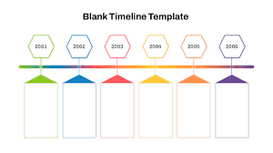 Modern Color-Coded Layout Blank Timeline Template PowerPoint