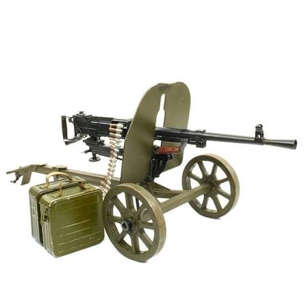 Original Soviet WWII SG-43 Goryunov Display Machine Gun with Wheeled M – International Military Antiques