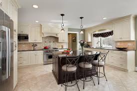 Click on image to zoom. Off White Kitchen With Dark Island Barrington Il Traditional Kitchen Chicago By Abruzzo Kitchen Bath Houzz Ie