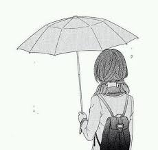 Black And White Umbrella Drawing Pin By Tea On Manga Art Girls Cartoon Art Anime Art Umbrella Drawing