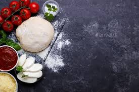 Raw Dough For Pizza Pizza Ingredients Food Photography Tutorial Food