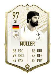 There are 13 gerd muller for sale on etsy, and they cost $67.26 on average. Icons I Want Pt6 Gerd Muller Sorry If Stats Are Wrong Fifa