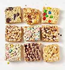 Put A Spin On Classic Marshmallow Cereal Bars With Our Add Ins And Substitution Ideas For More Spin Marshmallow Cereal Marshmallow Treats Recipe Cereal Treats