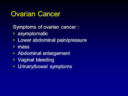 Unusual vaginal discharge or bleeding, especially after menopause. Ovarian Cancer Screening Ppt Download
