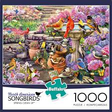 North American Songbirds Spring Clean Up 1000 Piece Jigsaw Puzzle In 2020 Spring Clean Up 1000 Piece Jigsaw Puzzles Jigsaw Puzzles