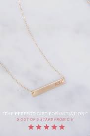 Sorority Bar Necklace A List Greek Designs Bar Necklace Sorority Jewelry Sorority Necklaces
