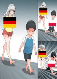 Germany Chasing A Poland Country Humor Anime Memes Funny History Memes