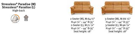 We have both ekornes stressless chairs and a sofa, so this is a biased viewpoint. Ekornes Stressless Paradise High Back Sofa Ekornes Stressless Paradise High Back Sofas Stressless Chairs Stressless Sofas And Other Ergonomic Furniture